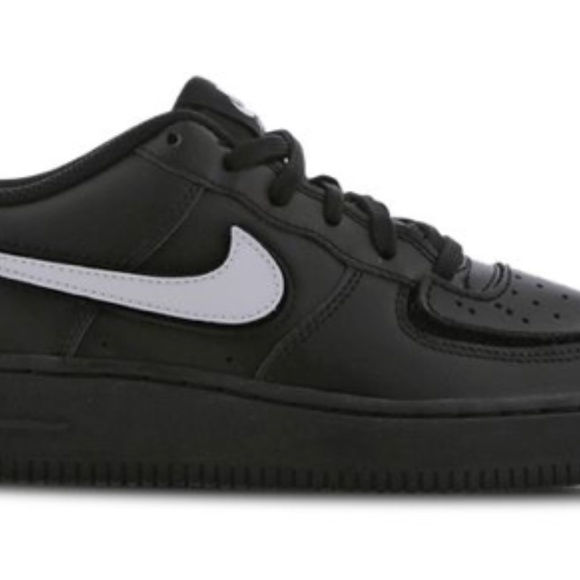 NIKE Air Force-1 AF-1 1/1 GS Black Patchwork Sneakers DB2812-001- Size Y… - Picture 3 of 16